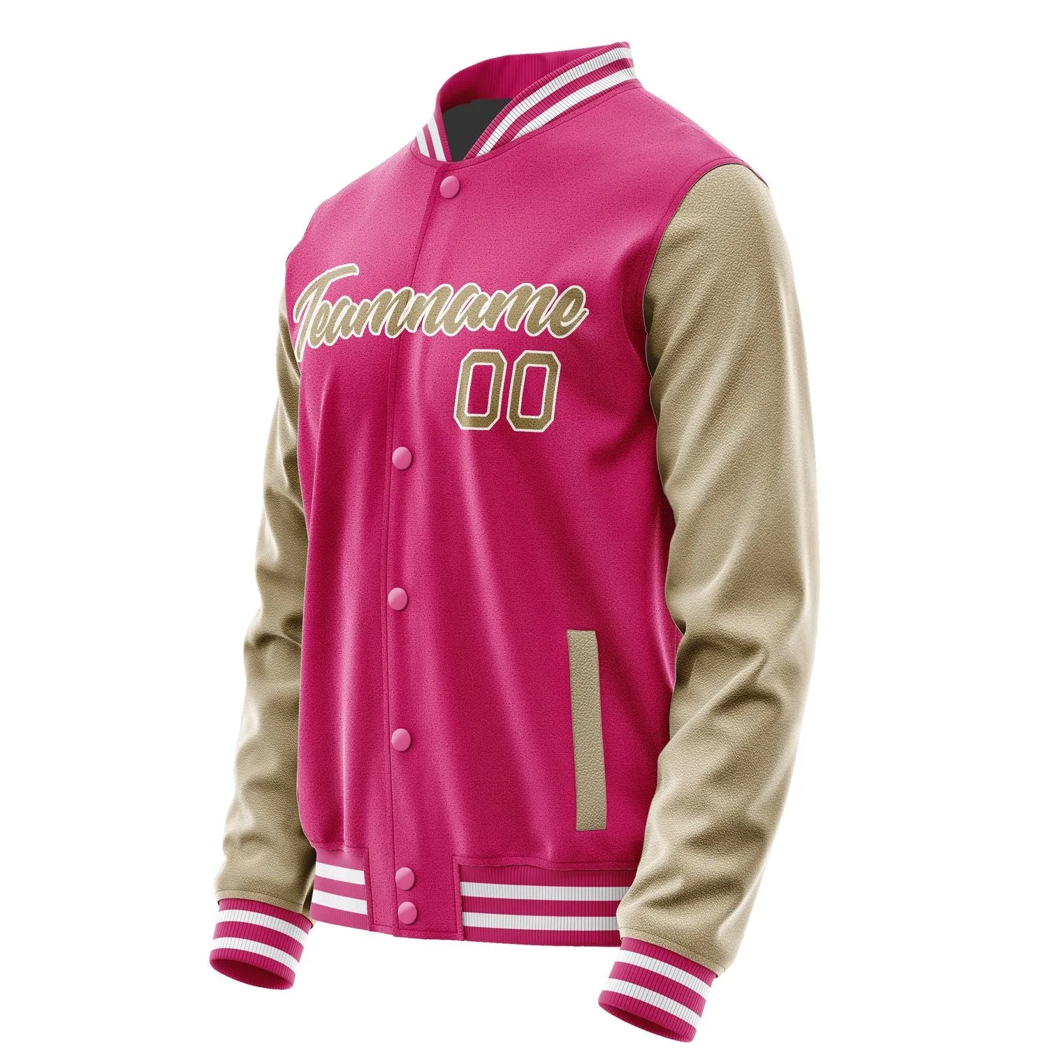 Custom Pink Light Khaki Jacket sold by Tailorly product image thumbnail 3