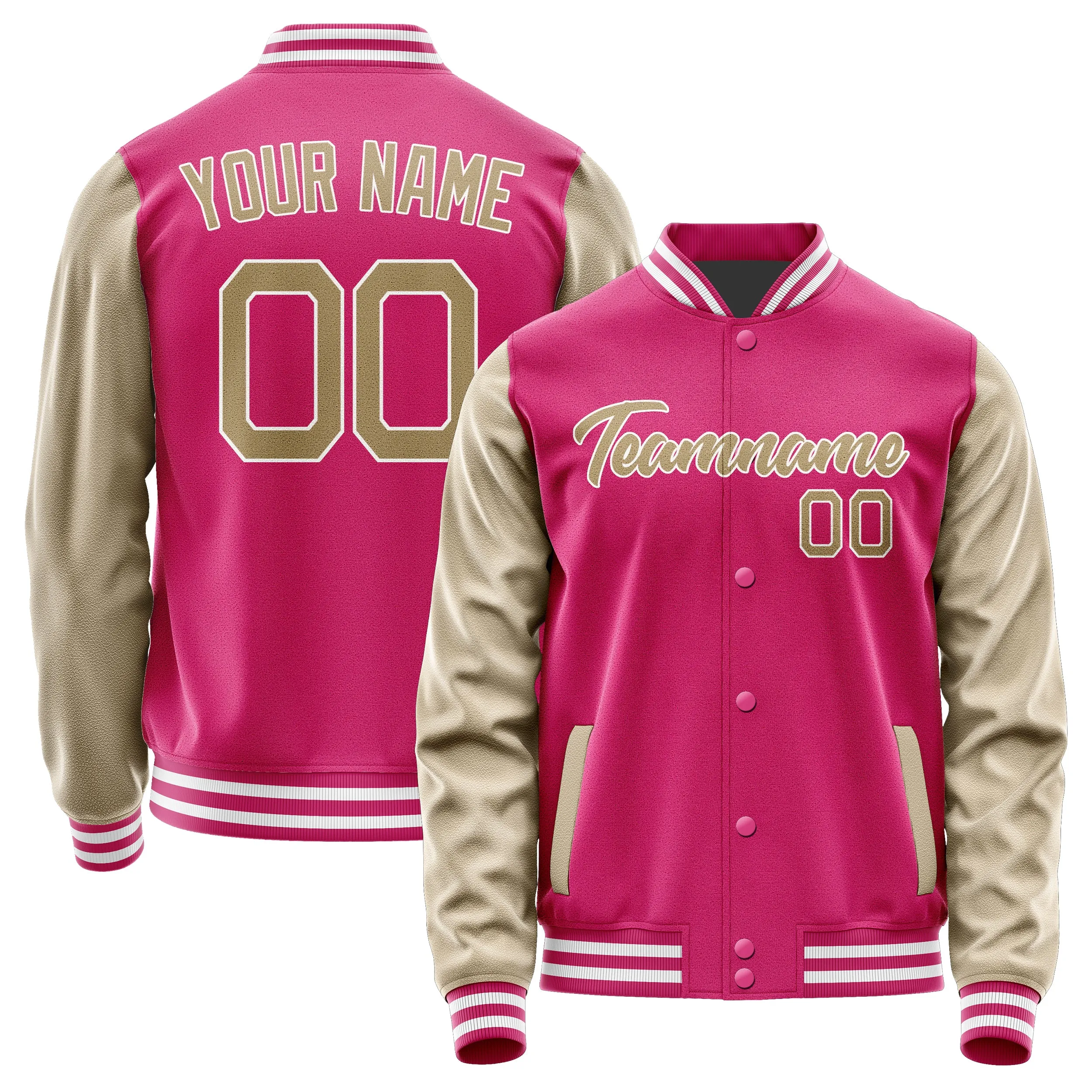 Custom Pink Light Khaki Jacket sold by Tailorly