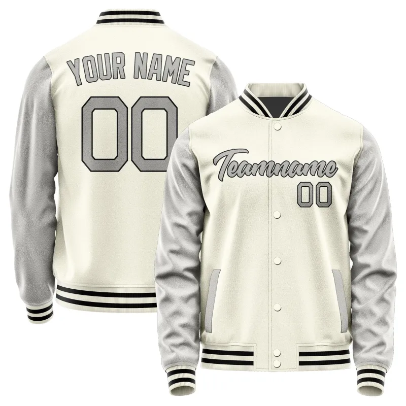 Custom Cream Gray Jacket sold by Tailorly