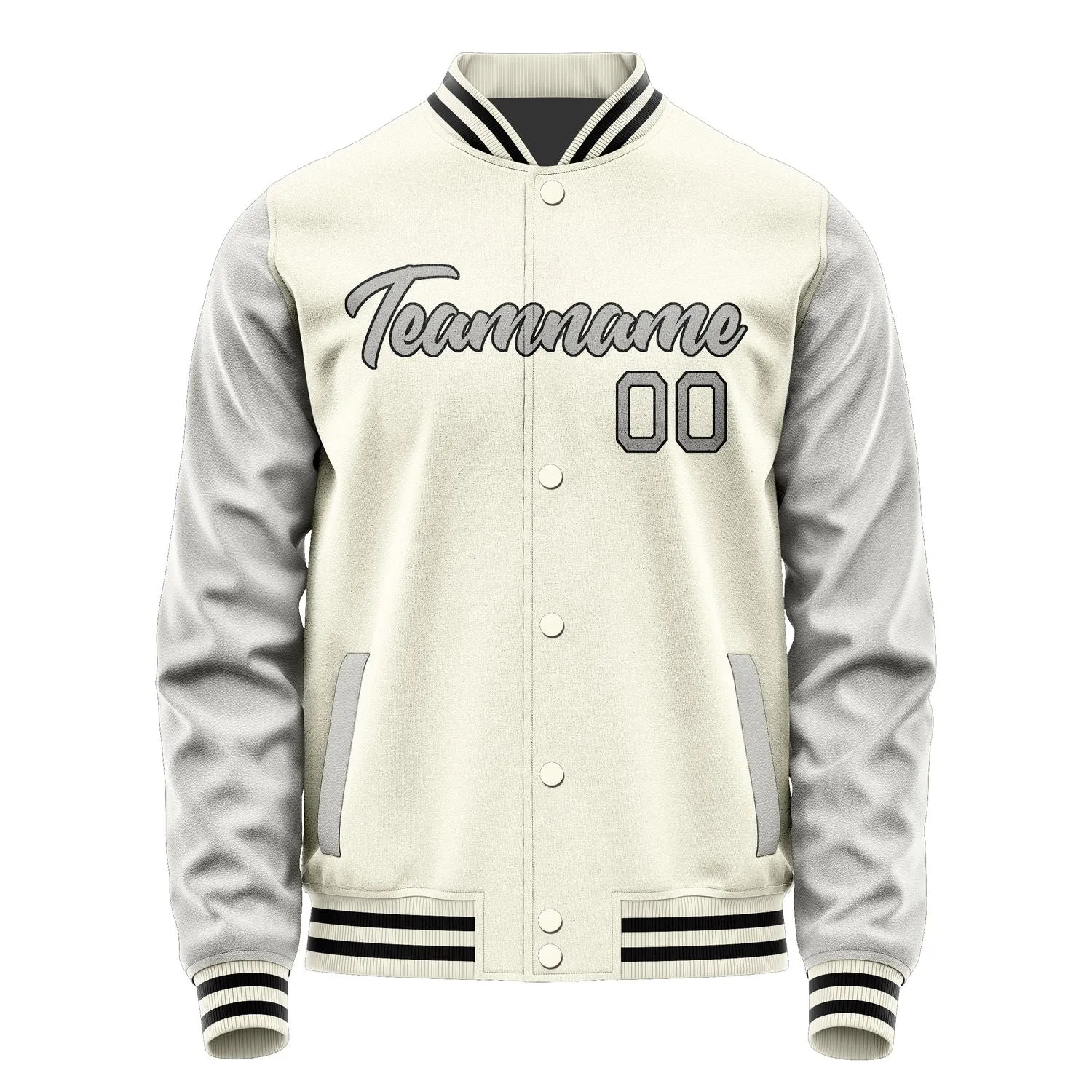 Custom Cream Gray Jacket sold by Tailorly product image thumbnail 2