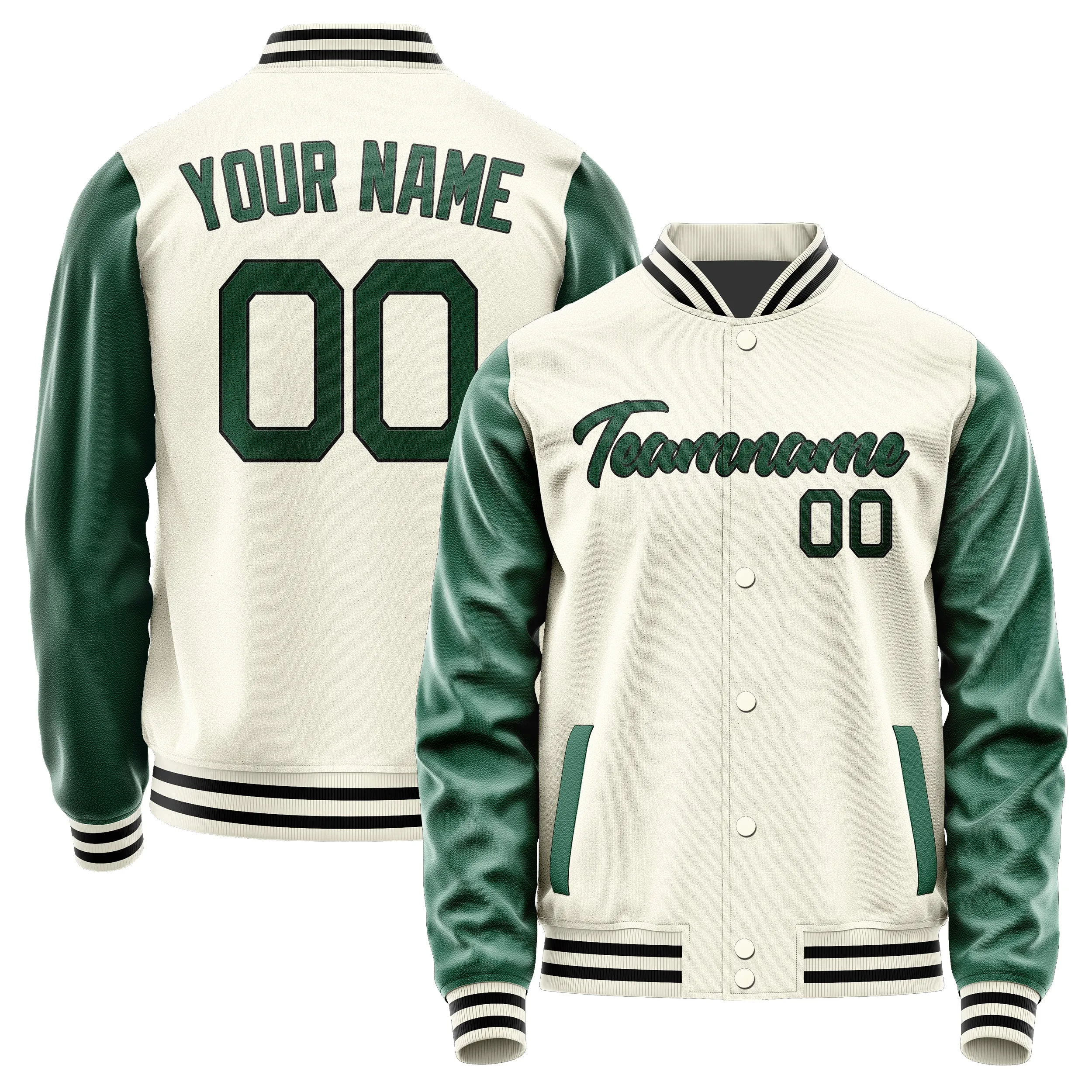 Custom Cream Green Jacket sold by Tailorly