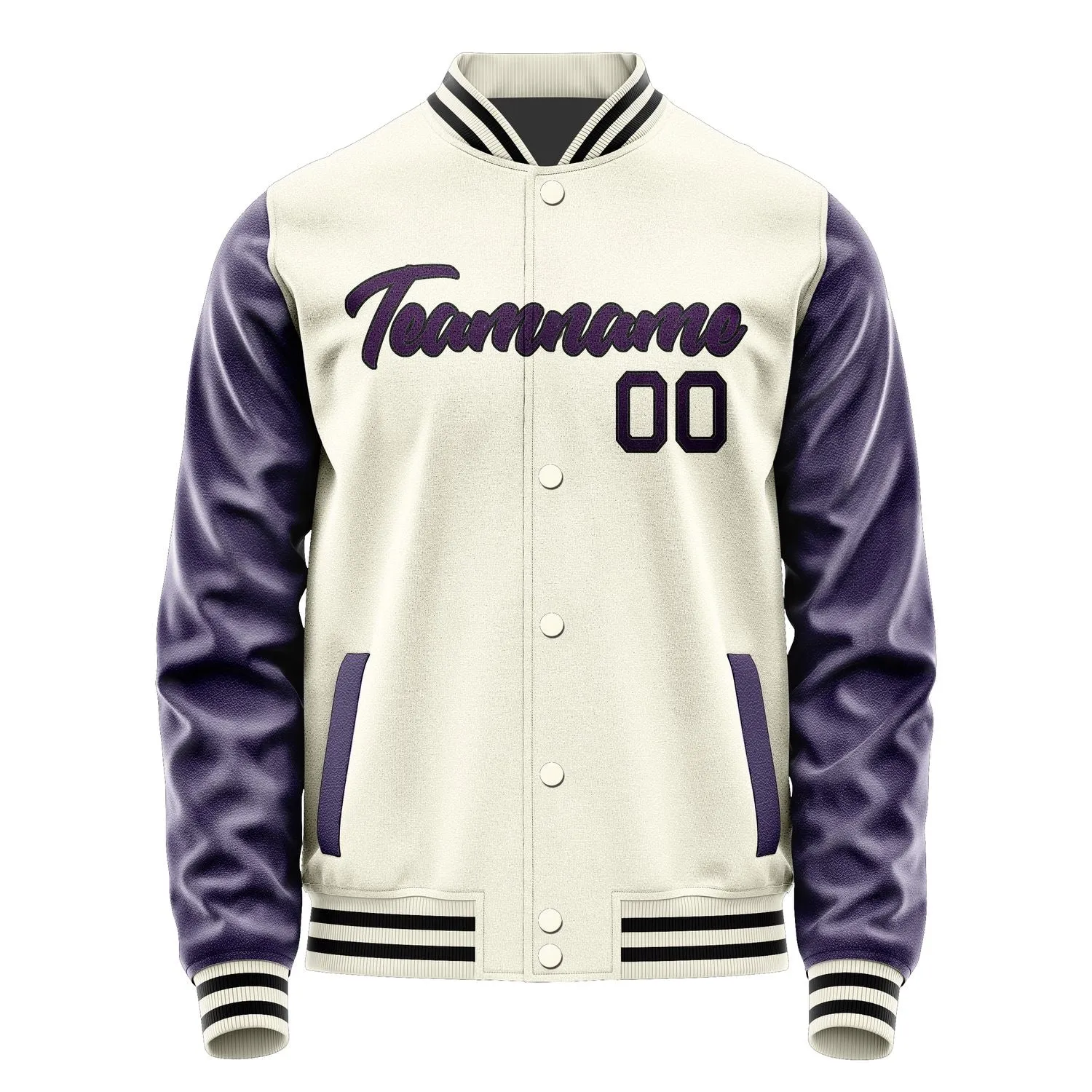 Custom Cream Purple Jacket sold by Tailorly product image thumbnail 2