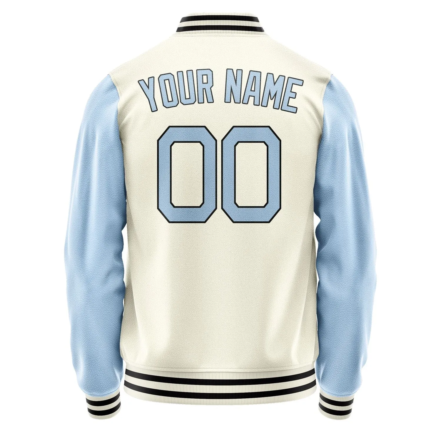 Custom Cream Light Blue Jacket sold by Tailorly product image thumbnail 4