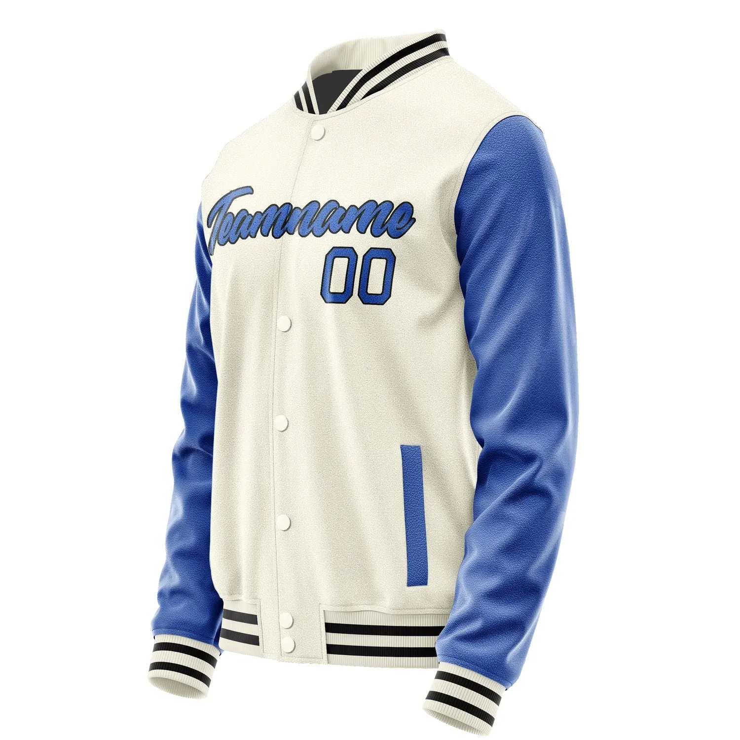 Custom Cream Sky Blue Jacket sold by Tailorly product image thumbnail 3