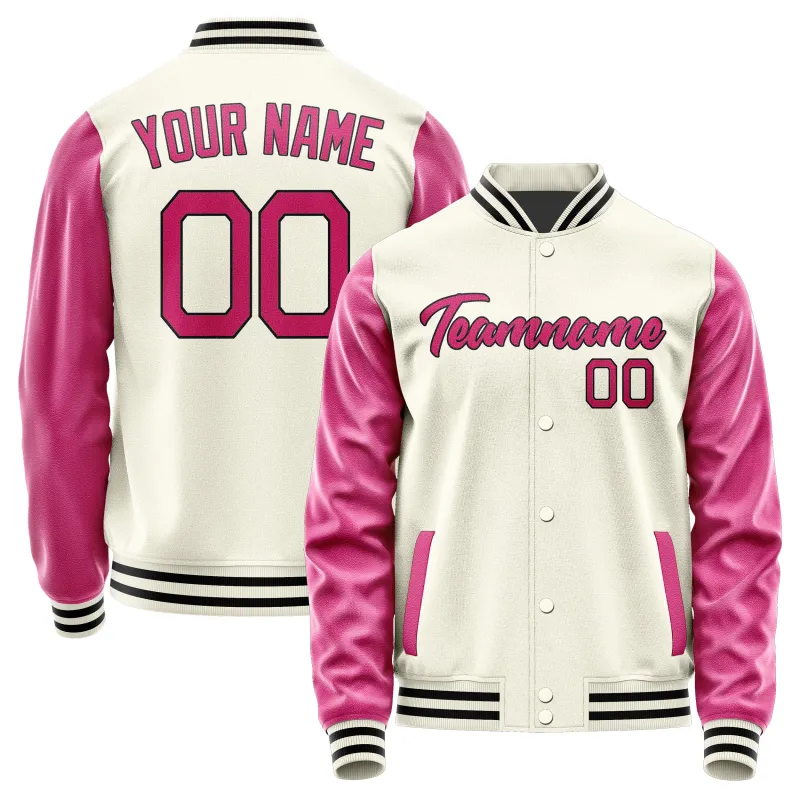 Custom Cream Pink Jacket sold by Tailorly