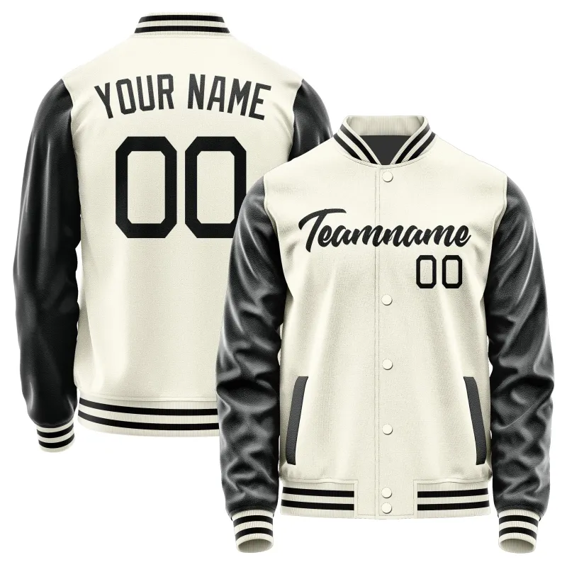 Custom Cream Black Jacket sold by Tailorly