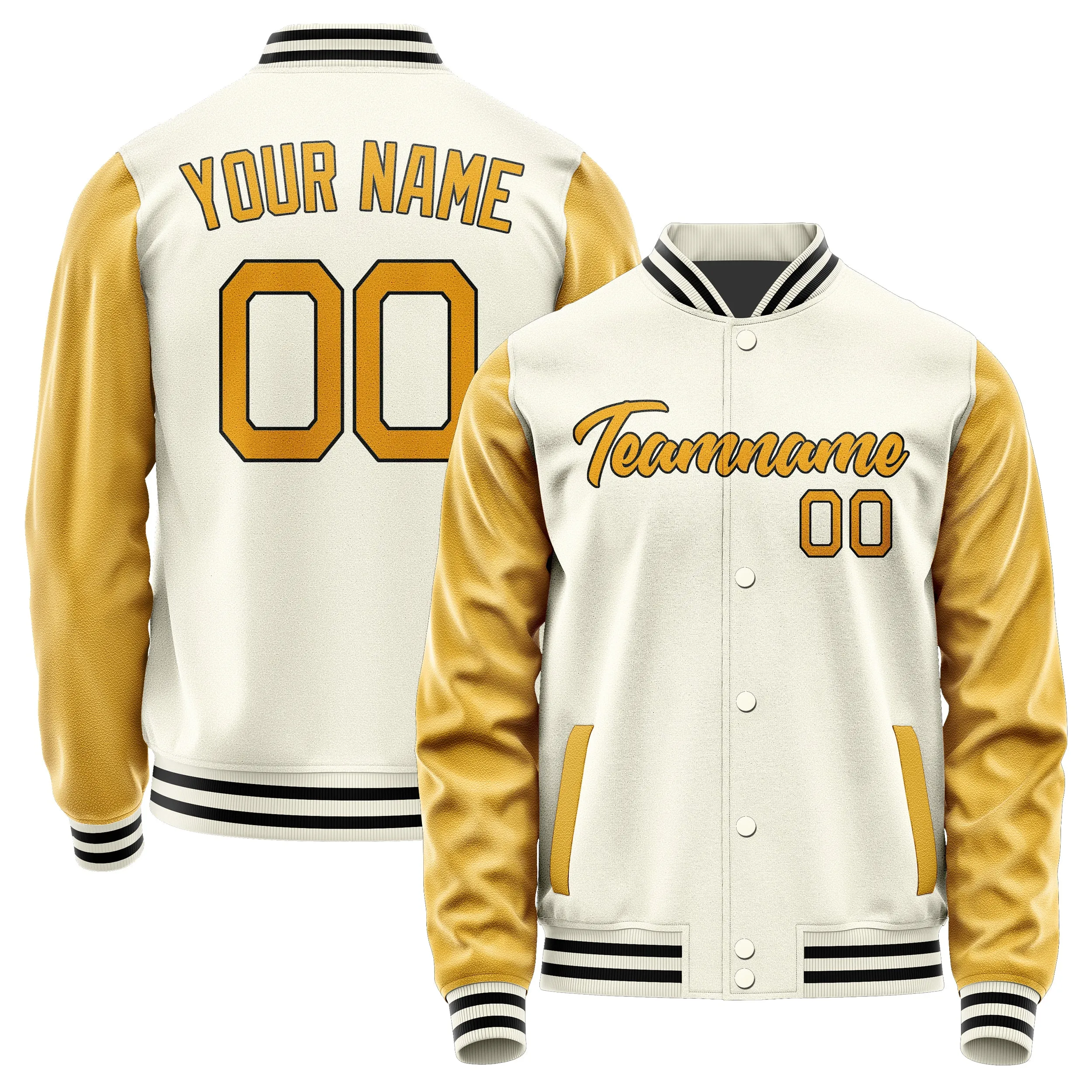 Custom Cream Yellow Jacket sold by Tailorly