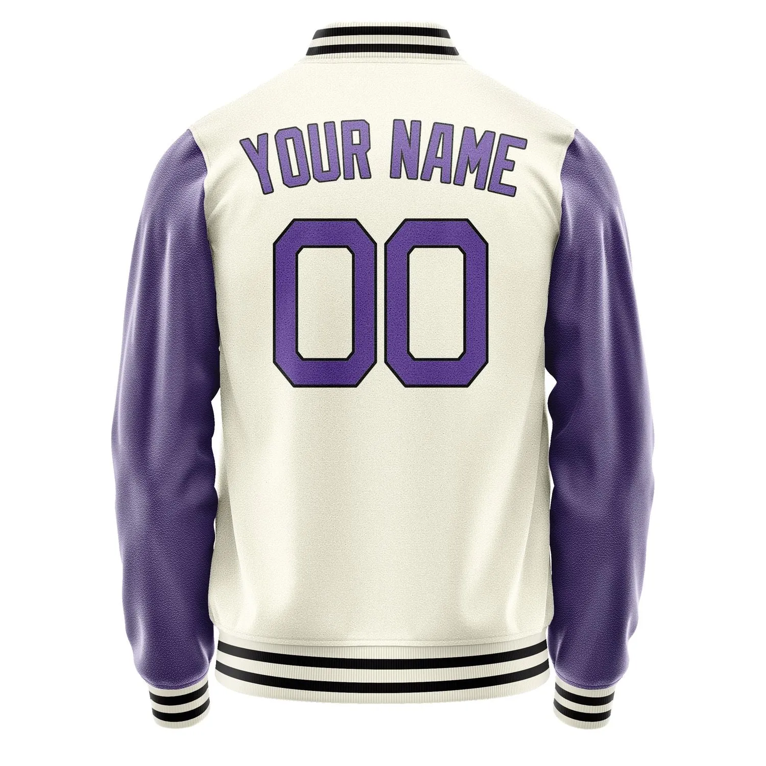 Custom Cream Light Purple Jacket sold by Tailorly product image thumbnail 4