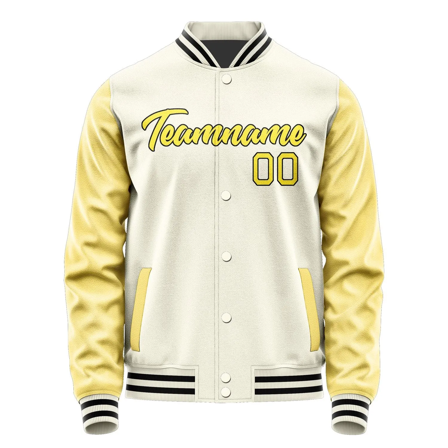 Custom Cream Light Yellow Jacket sold by Tailorly product image thumbnail 2