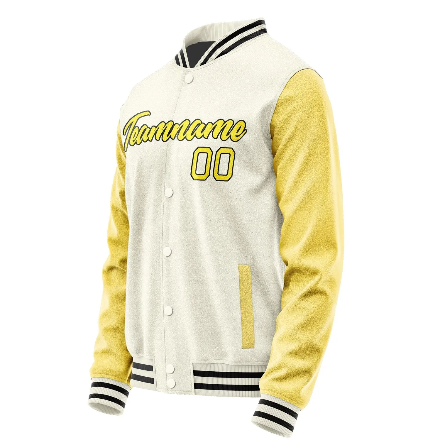 Custom Cream Light Yellow Jacket sold by Tailorly product image thumbnail 3