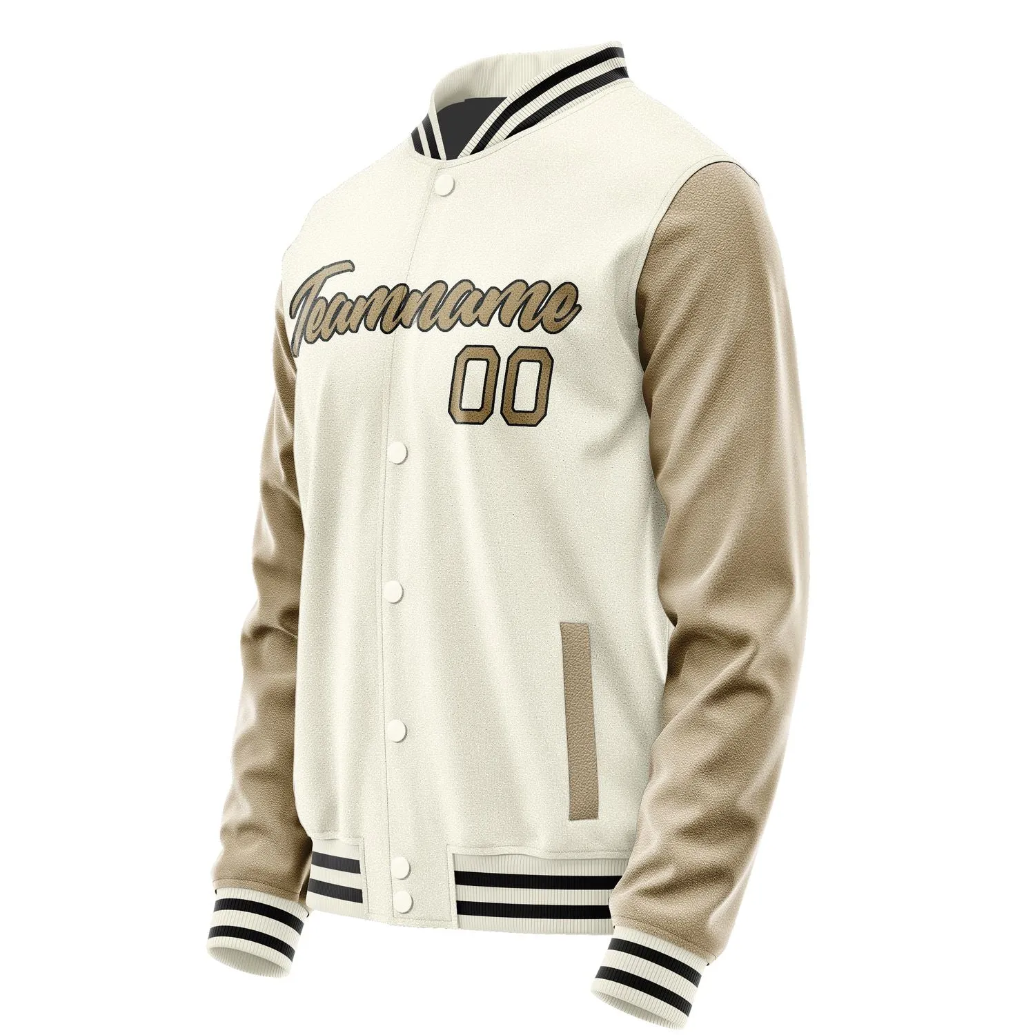Custom Cream Light Khaki Jacket sold by Tailorly product image thumbnail 3