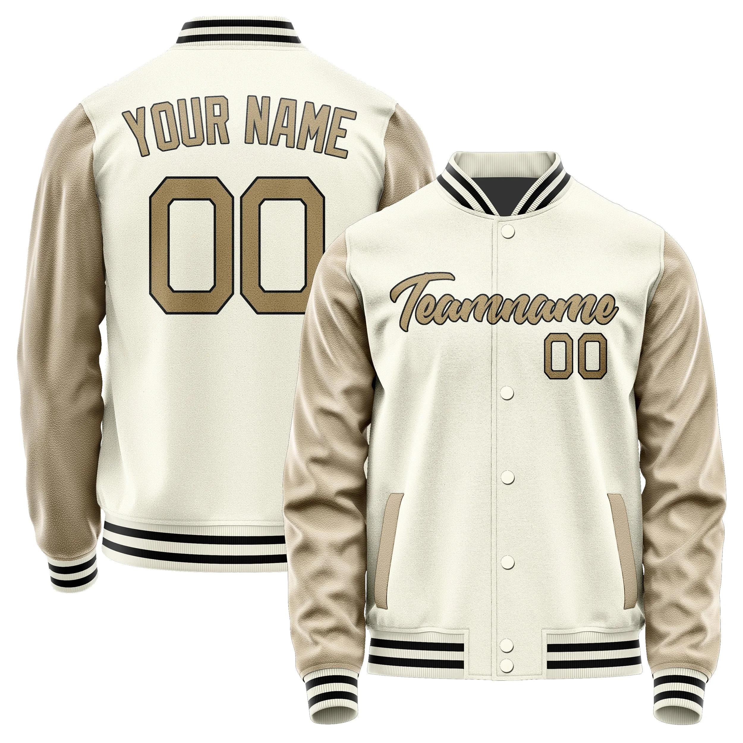 Custom Cream Light Khaki Jacket sold by Tailorly