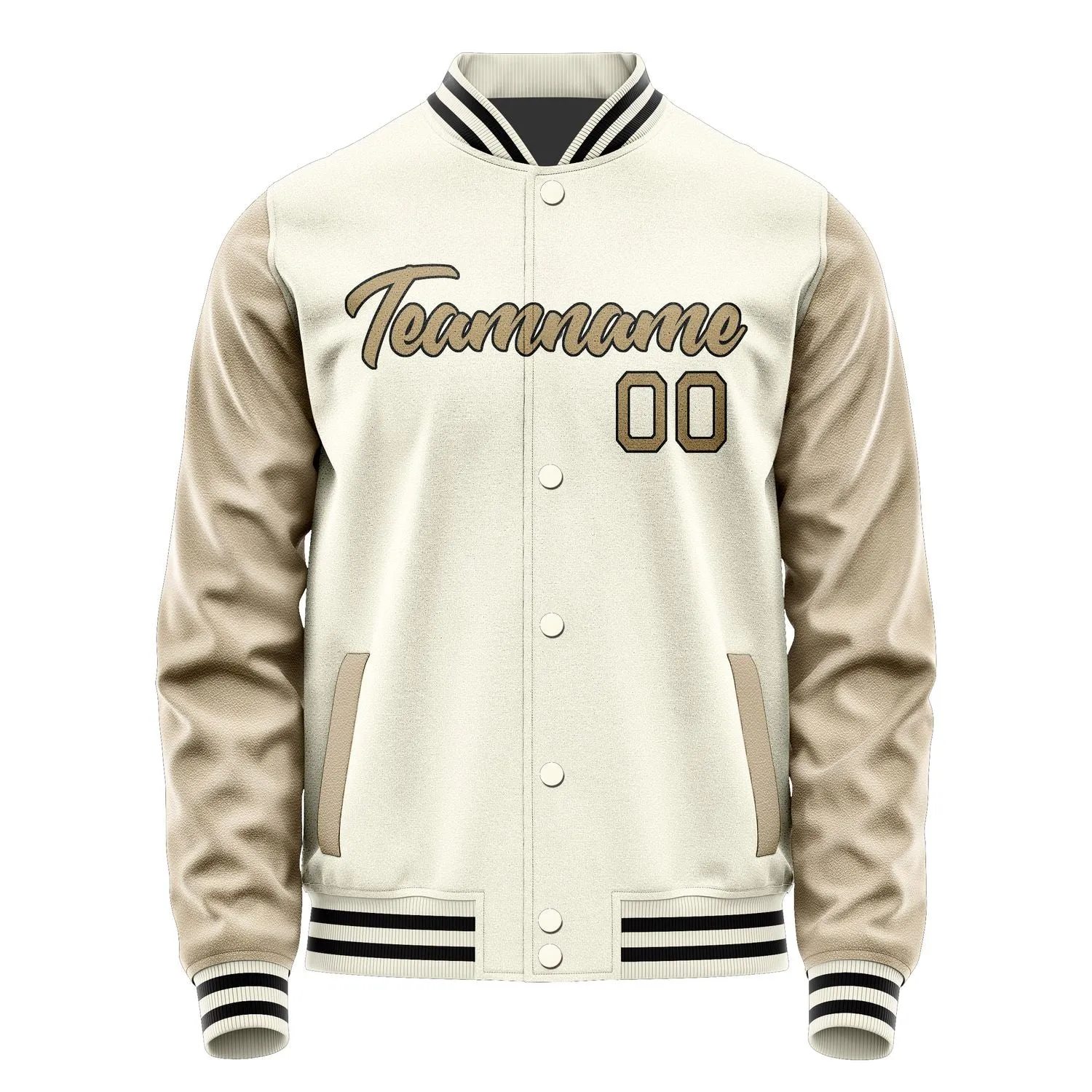 Custom Cream Light Khaki Jacket sold by Tailorly product image thumbnail 2