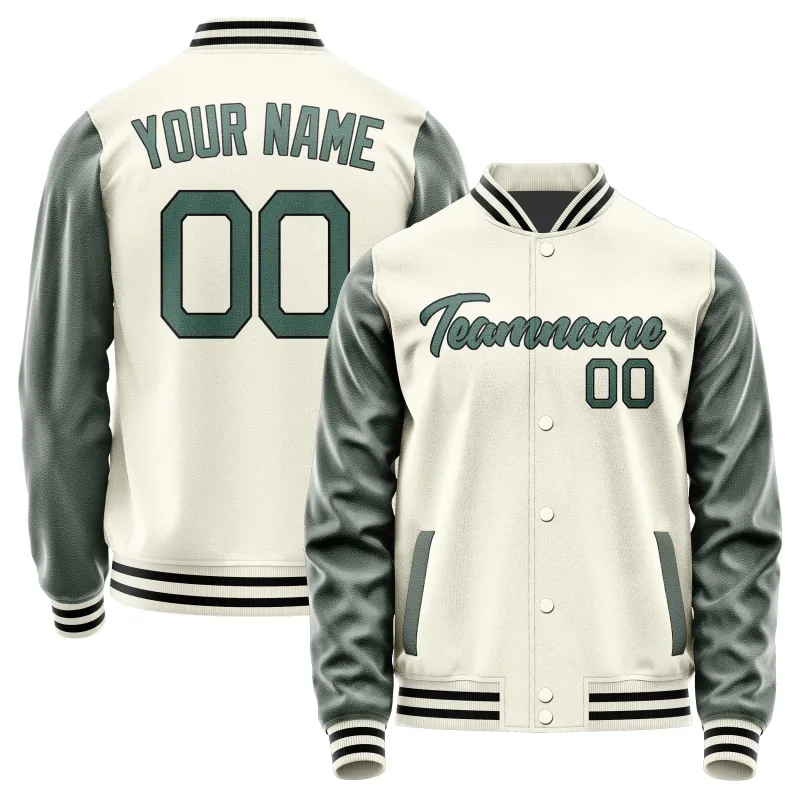 Custom Cream Blue Green Jacket sold by Tailorly