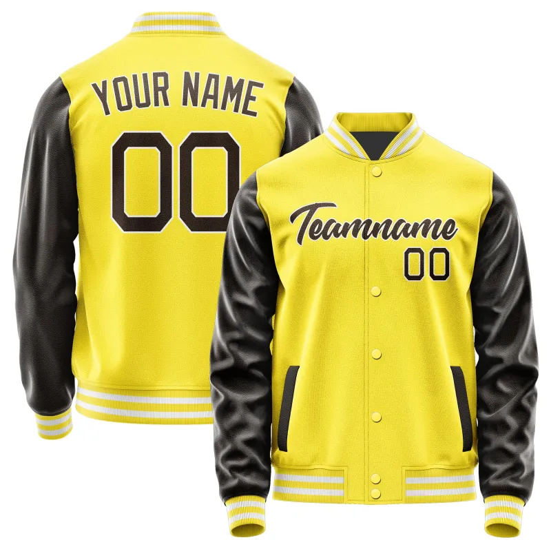 Custom Light Yellow Brown Jacket sold by Tailorly