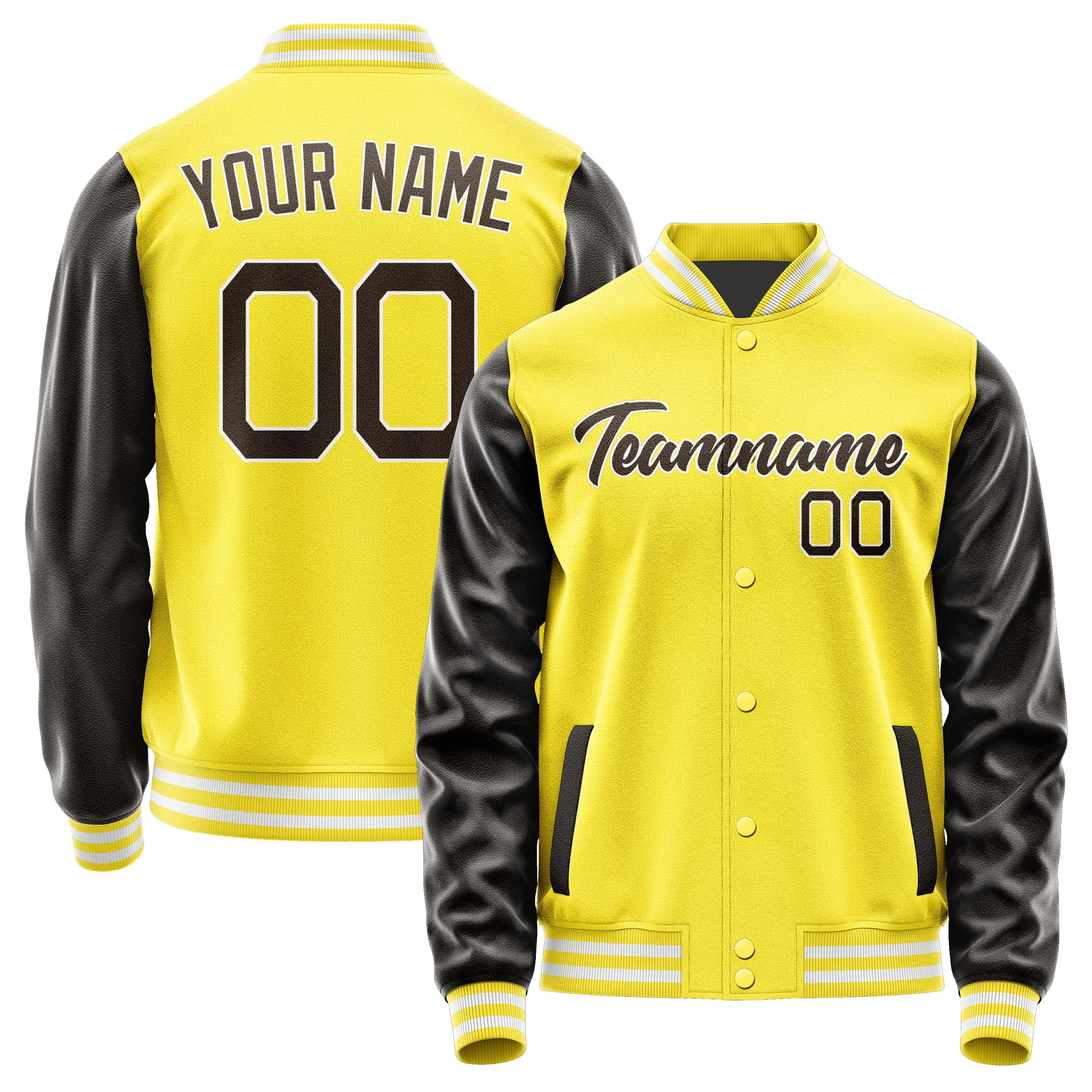 Custom Light Yellow Brown Jacket sold by Tailorly