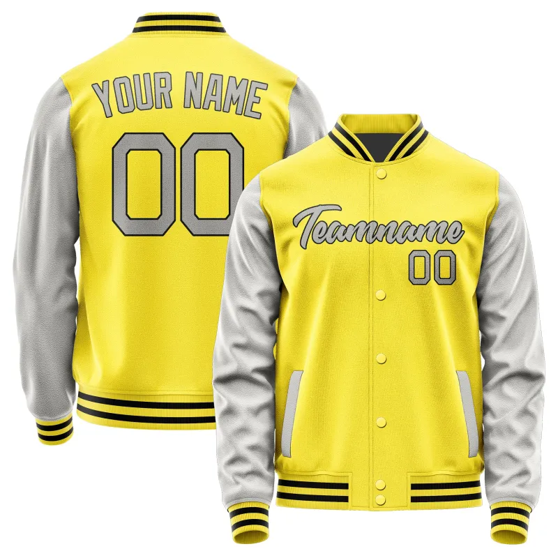 Custom Light Yellow Gray Jacket sold by Tailorly