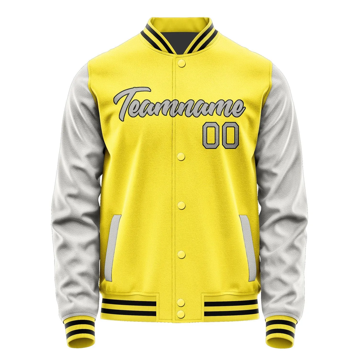 Custom Light Yellow Gray Jacket sold by Tailorly product image thumbnail 2