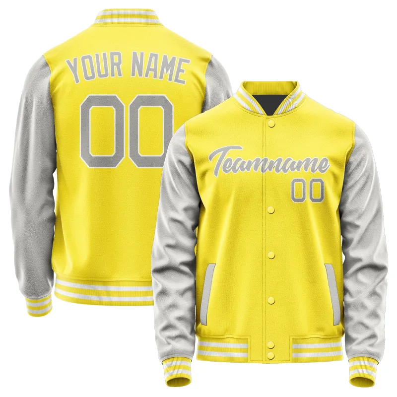 Custom Light Yellow Gray Jacket sold by Tailorly