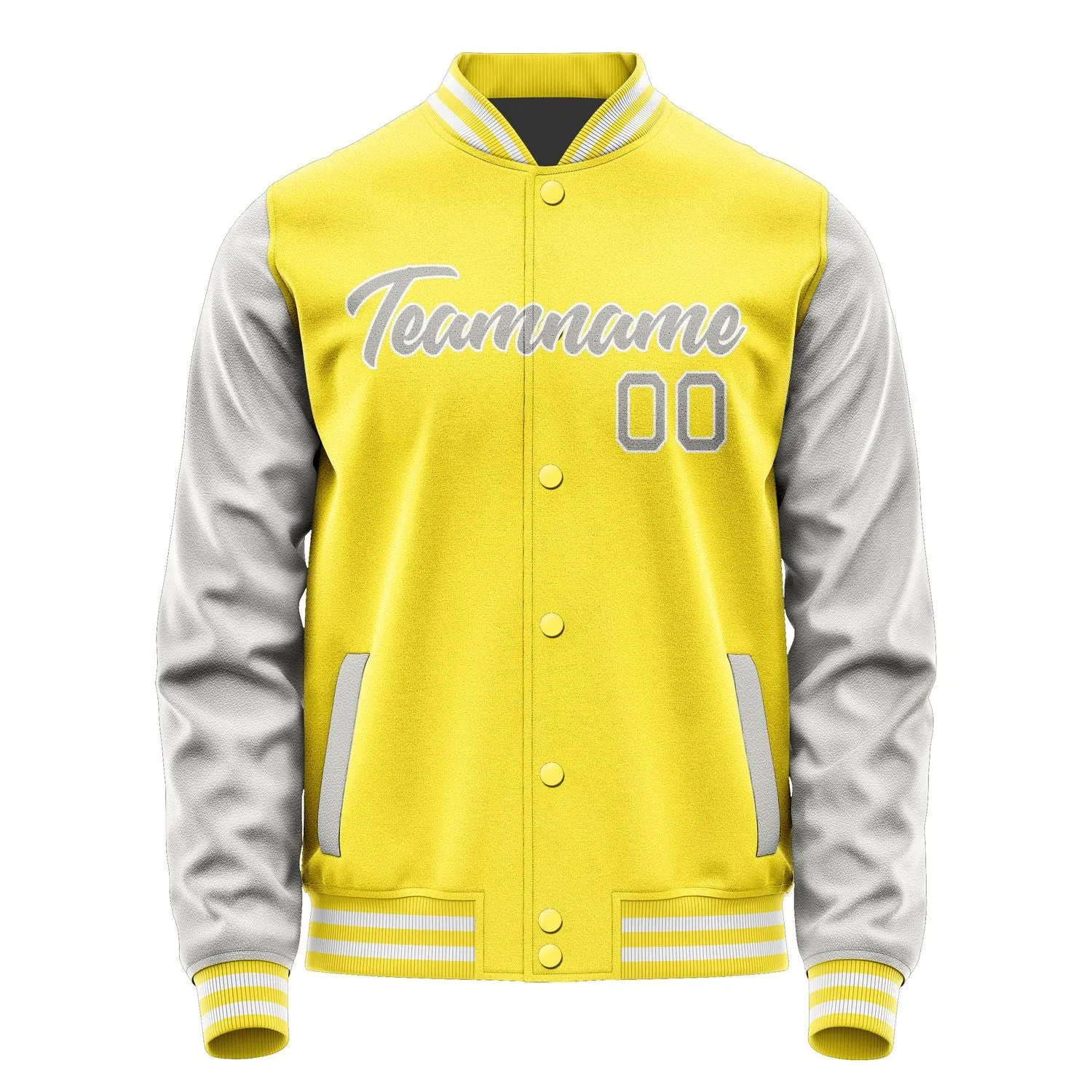 Custom Light Yellow Gray Jacket sold by Tailorly product image thumbnail 2