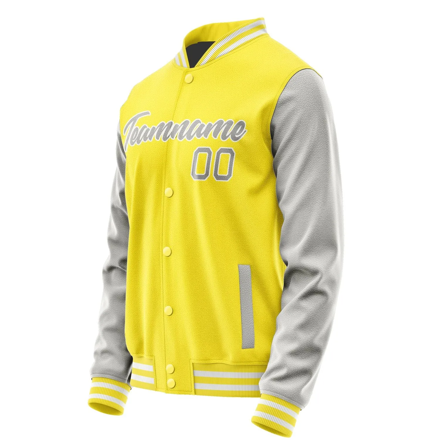 Custom Light Yellow Gray Jacket sold by Tailorly product image thumbnail 3