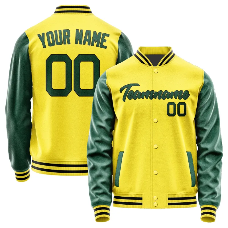 Custom Light Yellow Green Jacket sold by Tailorly