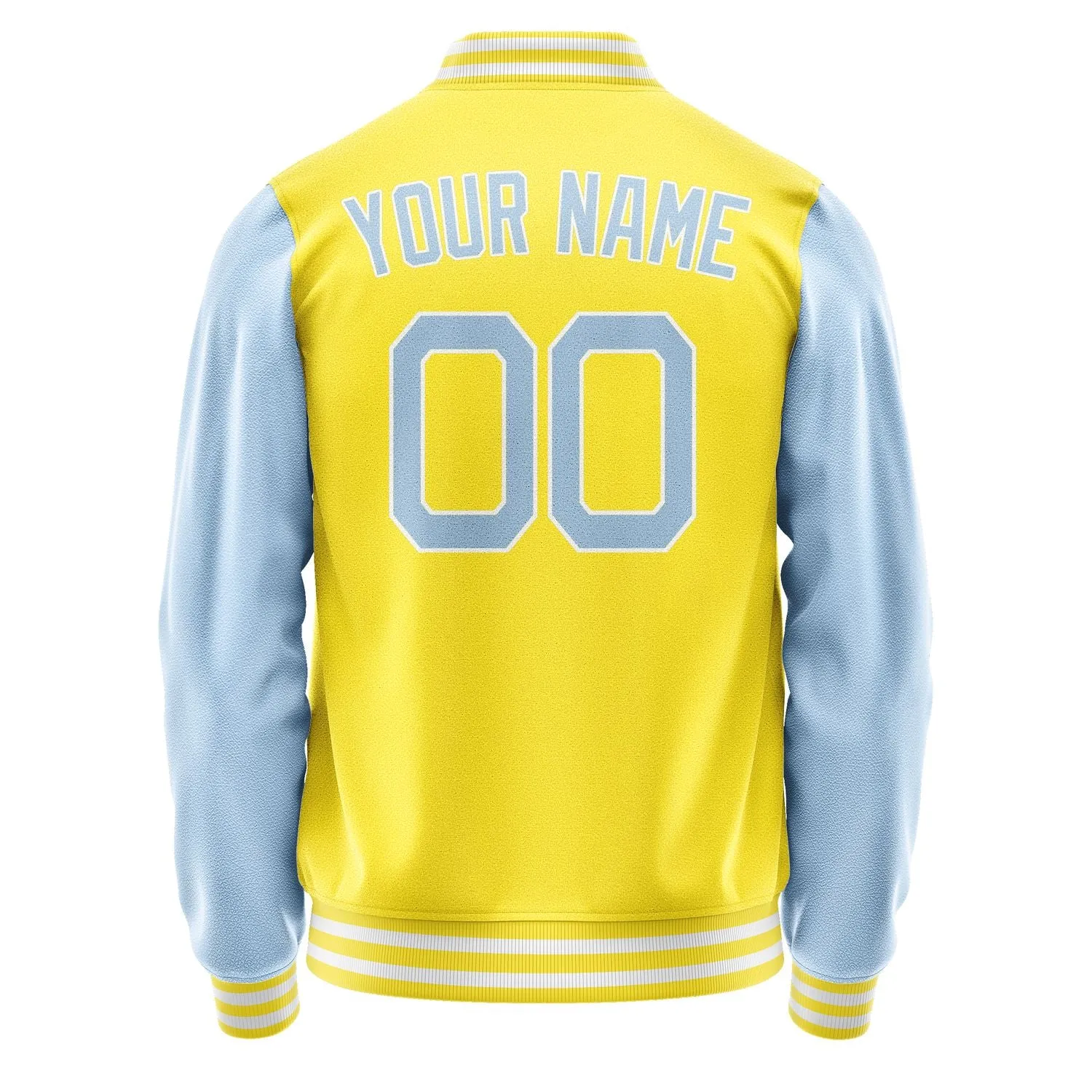 Custom Light Yellow Light Blue Jacket sold by Tailorly product image thumbnail 4