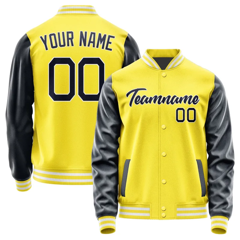 Custom Light Yellow Navy Jacket sold by Tailorly