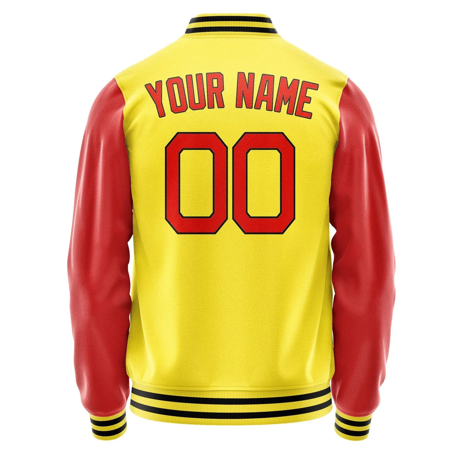Custom Light Yellow Orange Red Jacket sold by Tailorly product image thumbnail 4