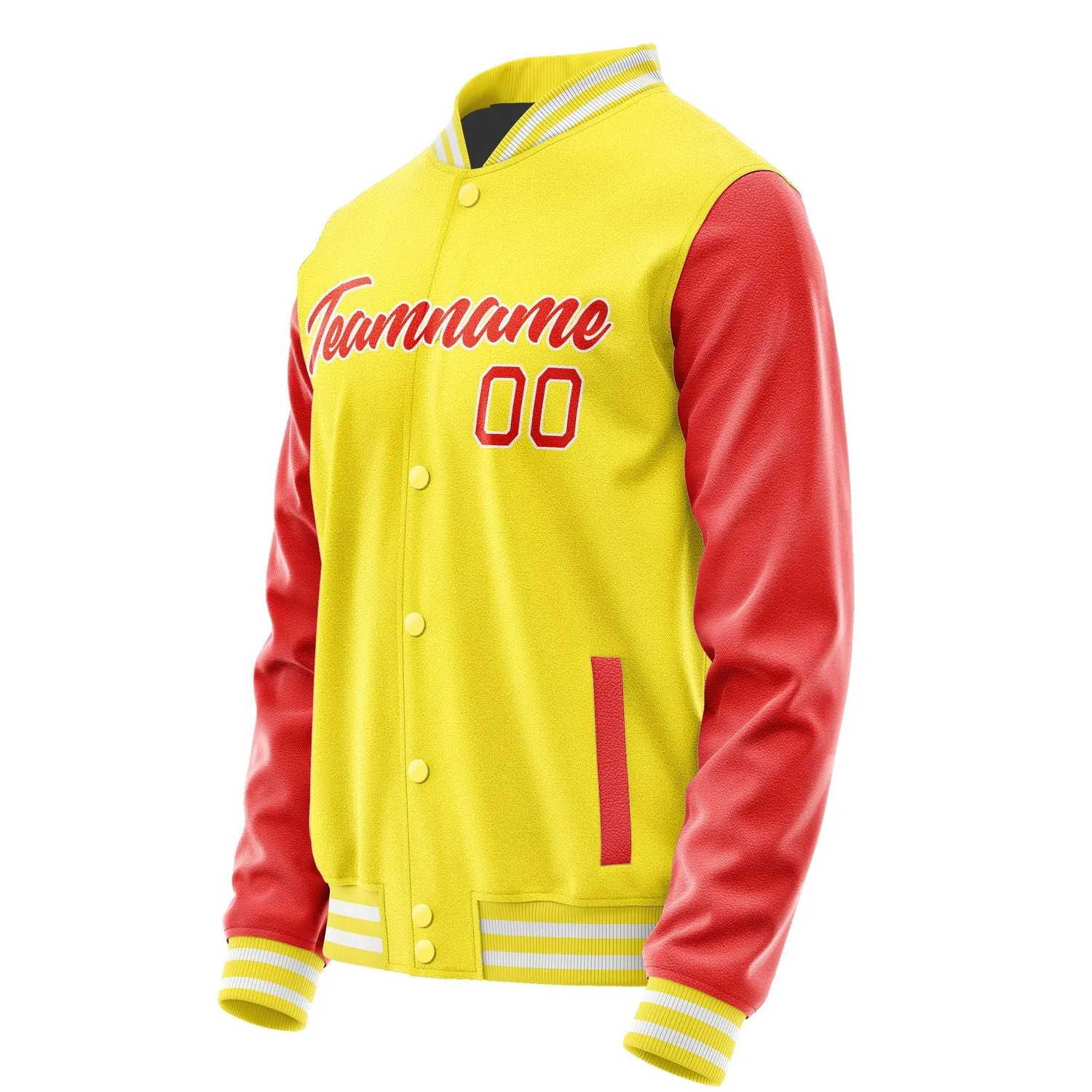 Custom Light Yellow Orange Red Jacket sold by Tailorly product image thumbnail 3