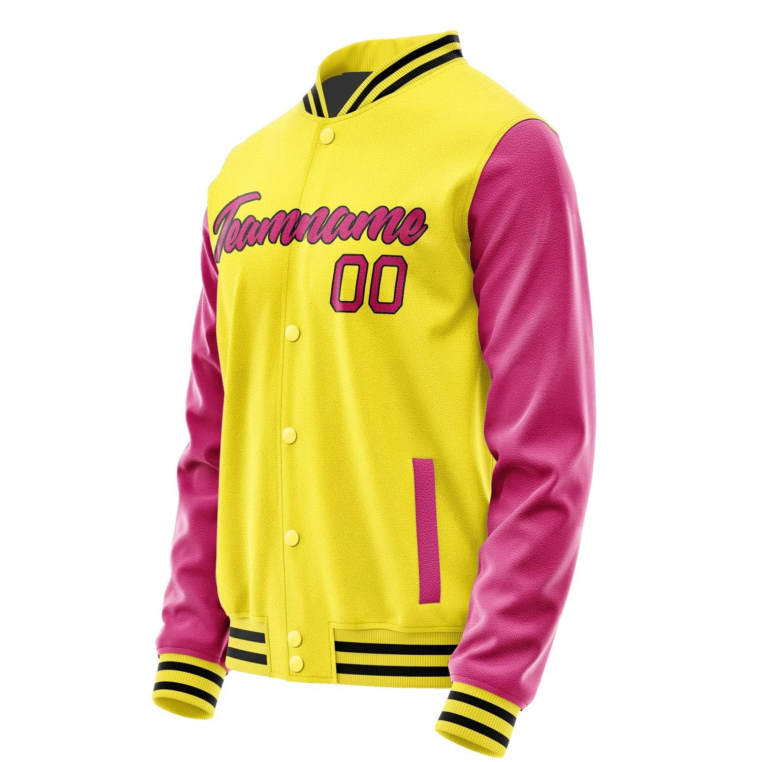 Custom Light Yellow Pink Jacket sold by Tailorly product image thumbnail 3