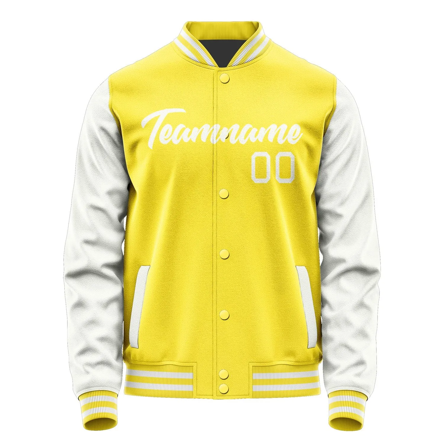 Custom Light Yellow White Jacket sold by Tailorly product image thumbnail 2