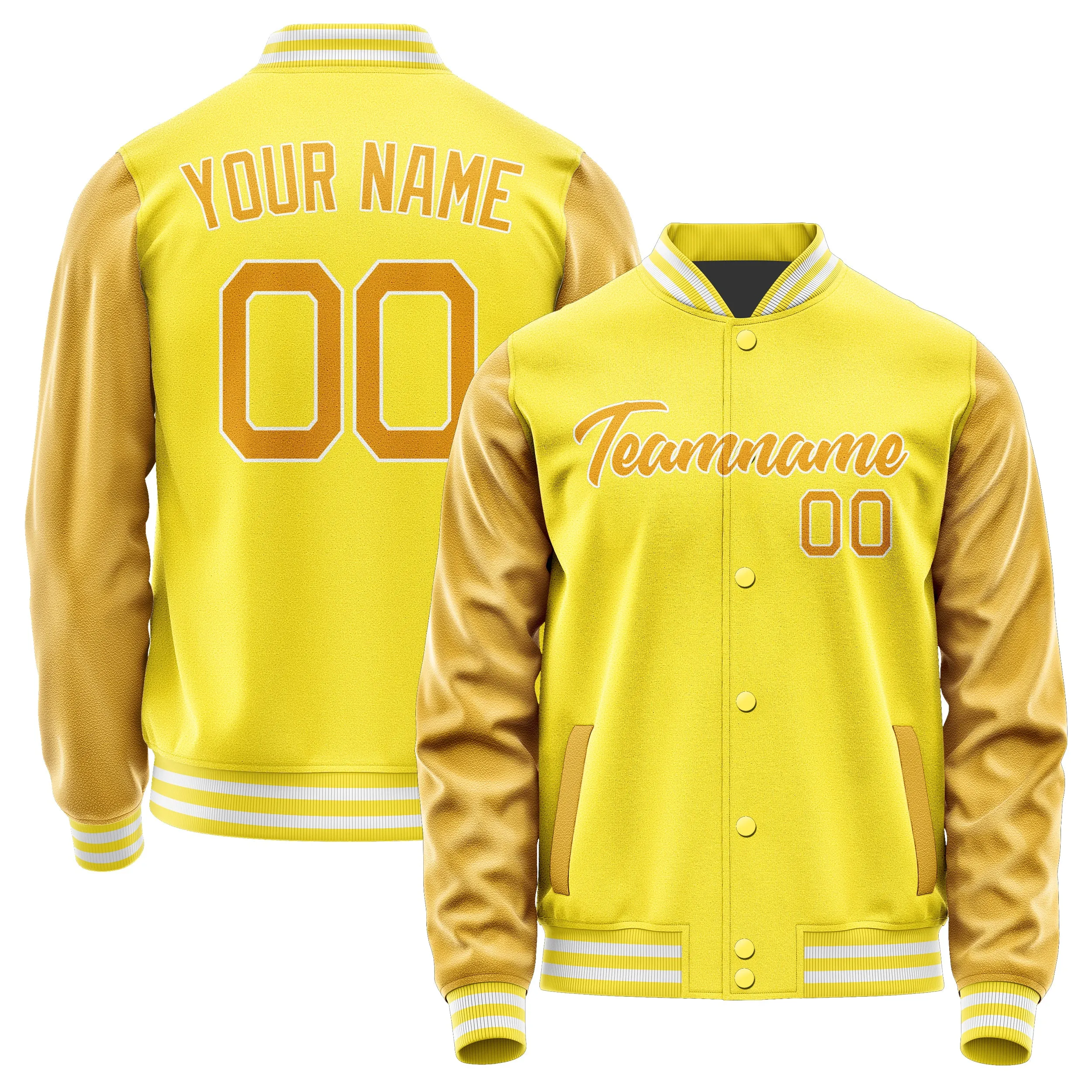 Custom Light Yellow Yellow Jacket sold by Tailorly