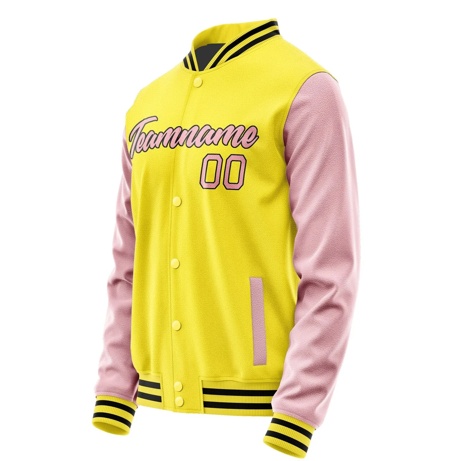 Custom Light Yellow Light Pink Jacket sold by Tailorly product image thumbnail 3