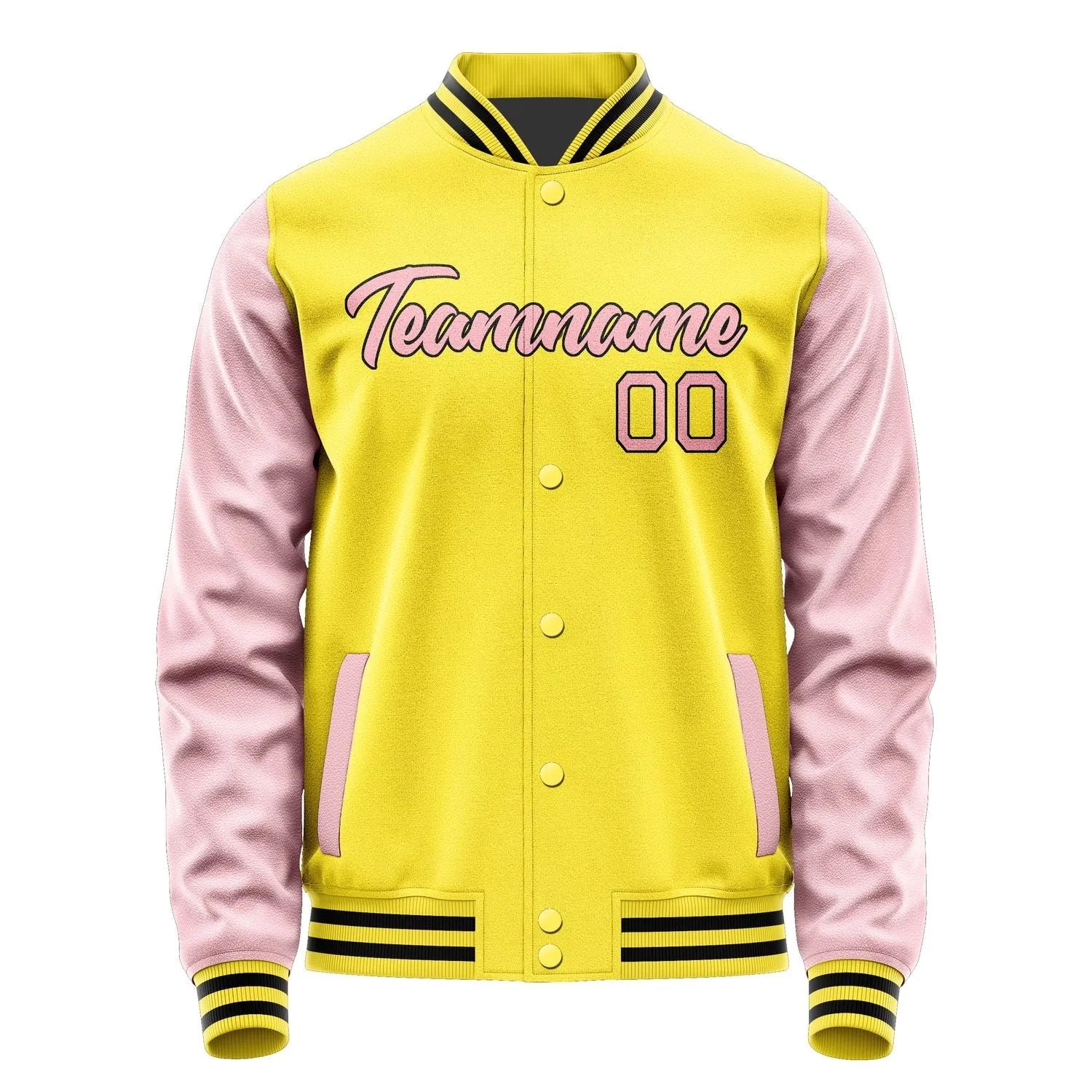 Custom Light Yellow Light Pink Jacket sold by Tailorly product image thumbnail 2