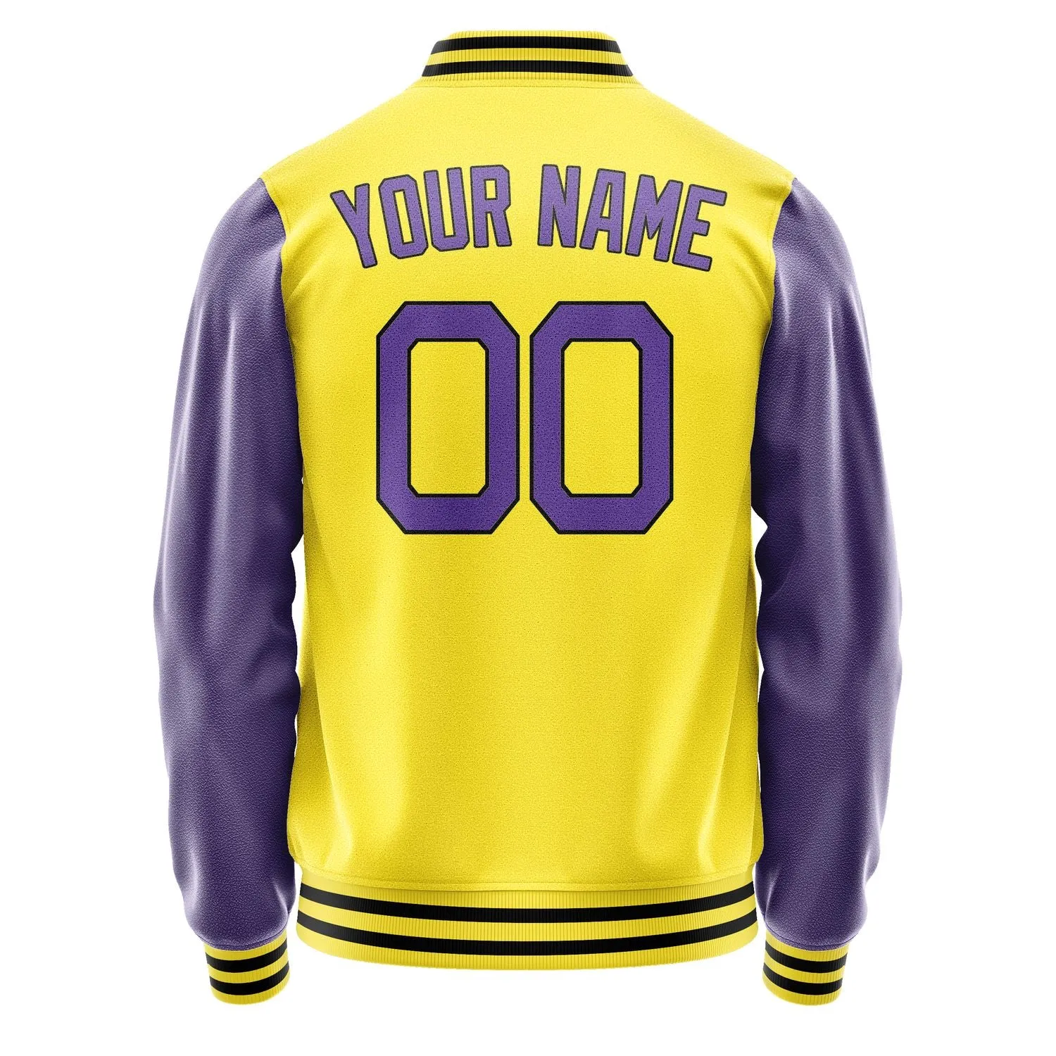 Custom Light Yellow Light Purple Jacket sold by Tailorly product image thumbnail 4