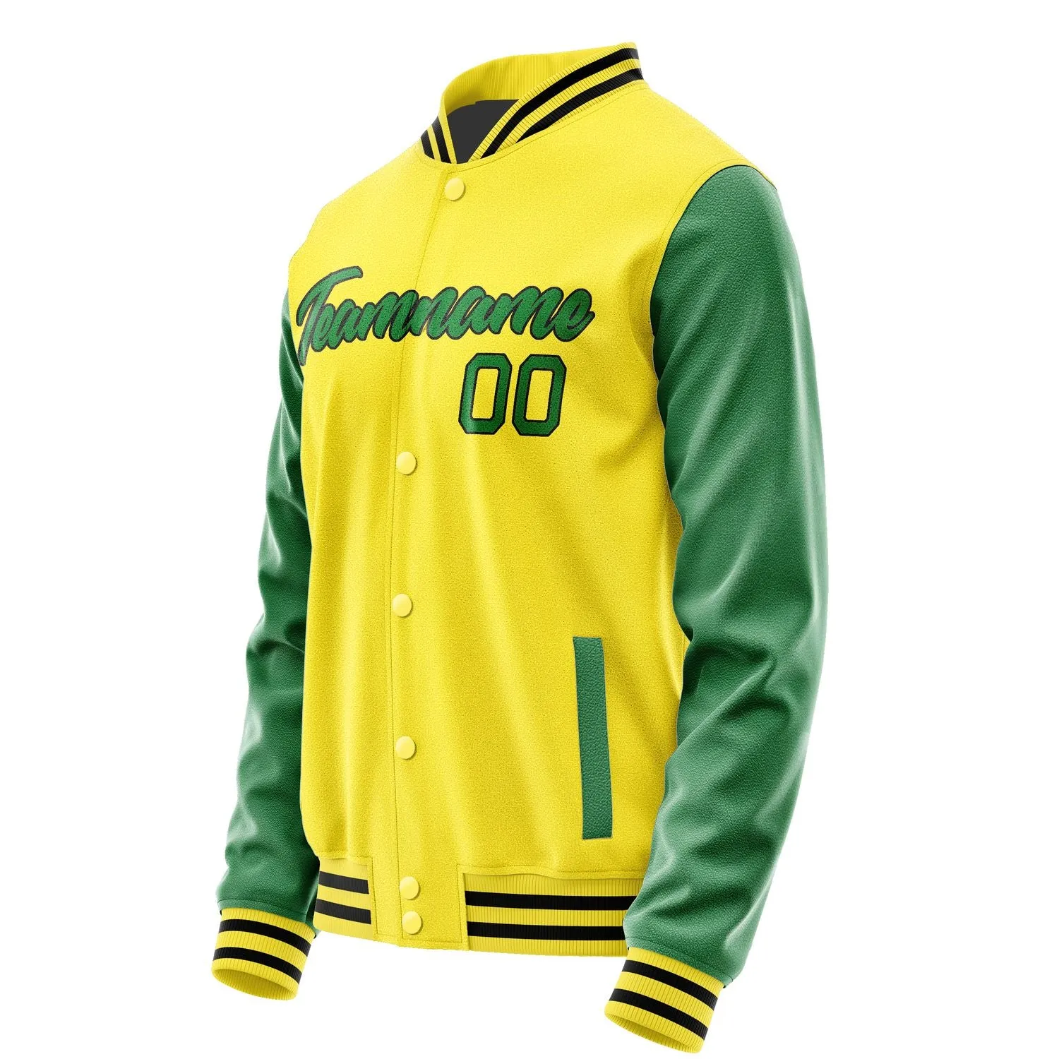 Custom Light Yellow Emerald Green Jacket sold by Tailorly product image thumbnail 3
