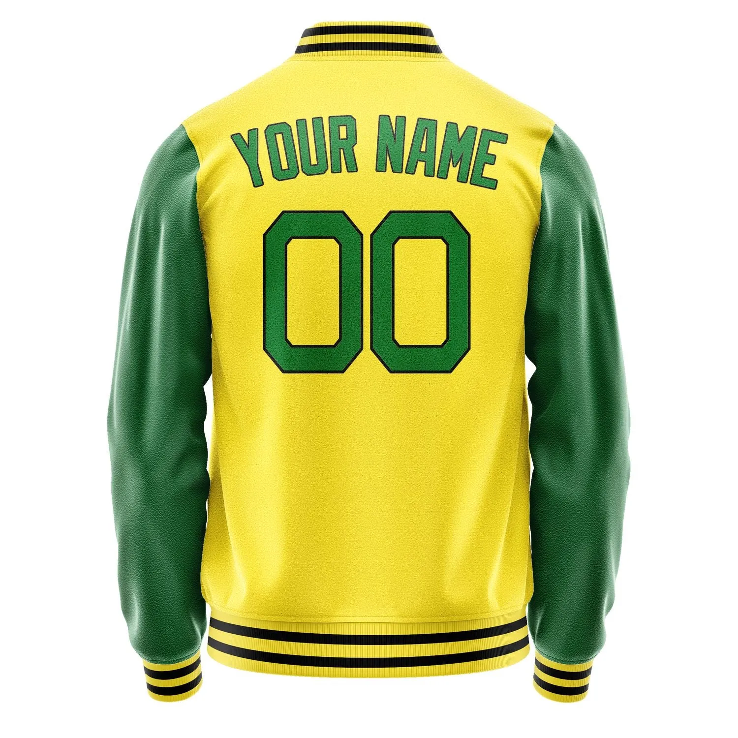 Custom Light Yellow Emerald Green Jacket sold by Tailorly product image thumbnail 4