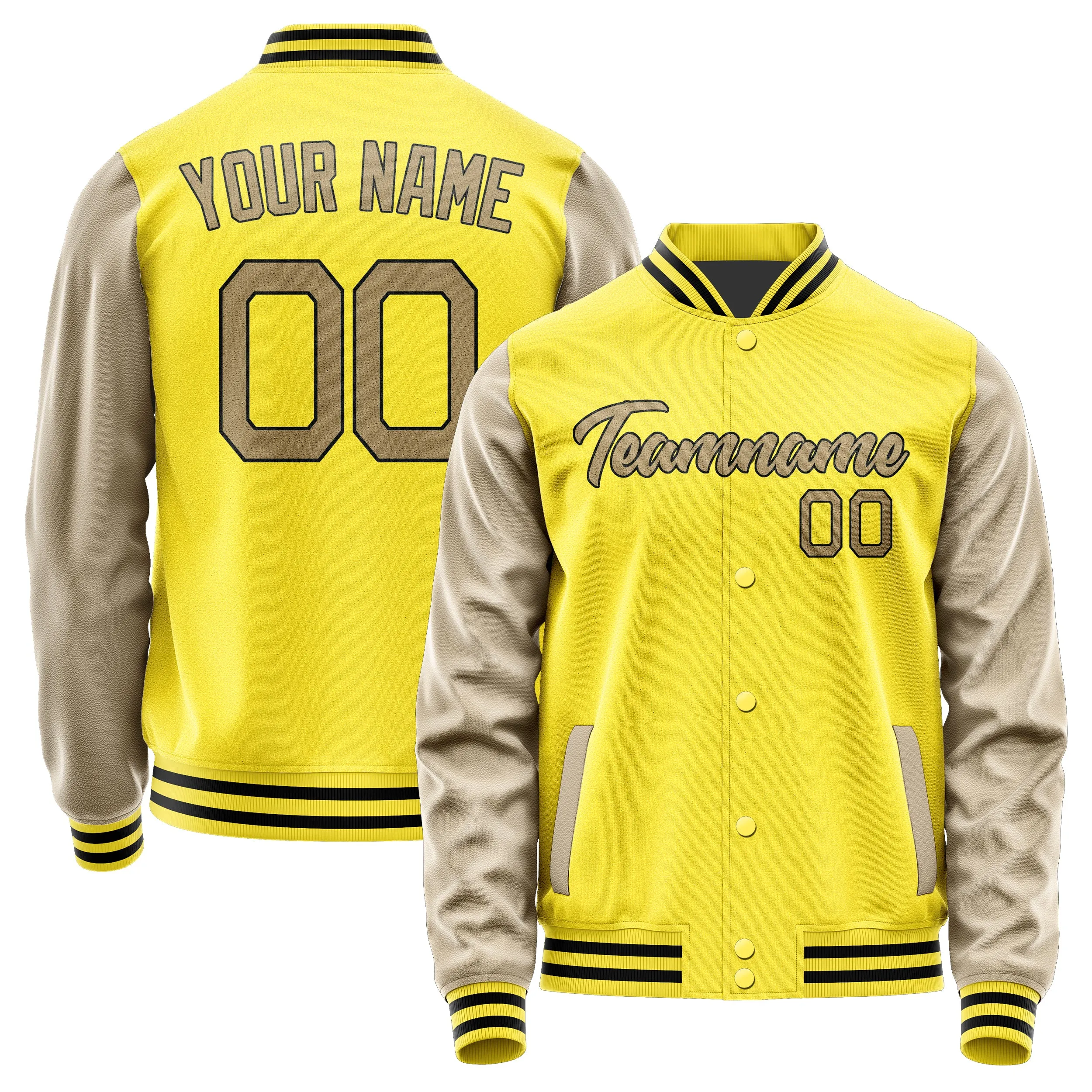 Custom Light Yellow Light Khaki Jacket sold by Tailorly