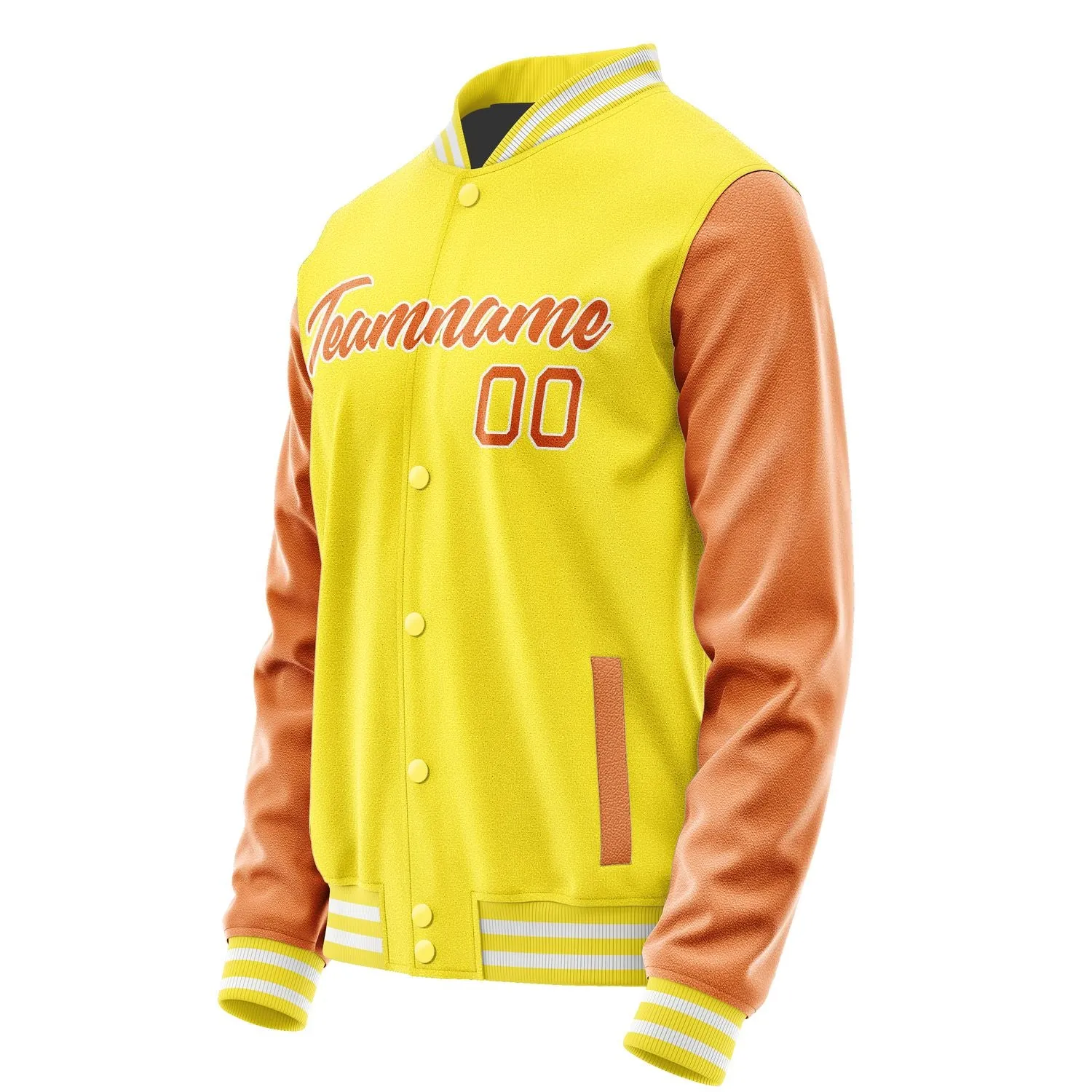Custom Light Yellow Orange Jacket sold by Tailorly product image thumbnail 3
