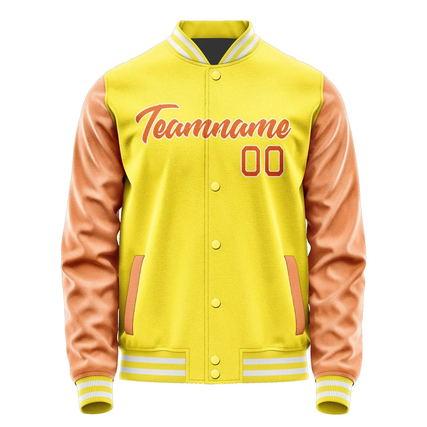 Custom Light Yellow Orange Jacket sold by Tailorly product image thumbnail 2