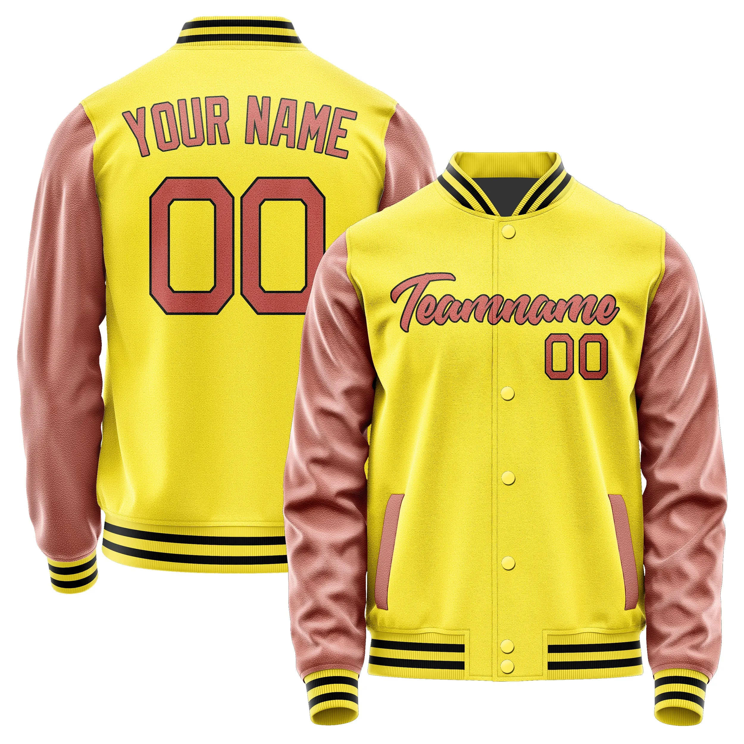 Custom Light Yellow Copper Rose Jacket sold by Tailorly