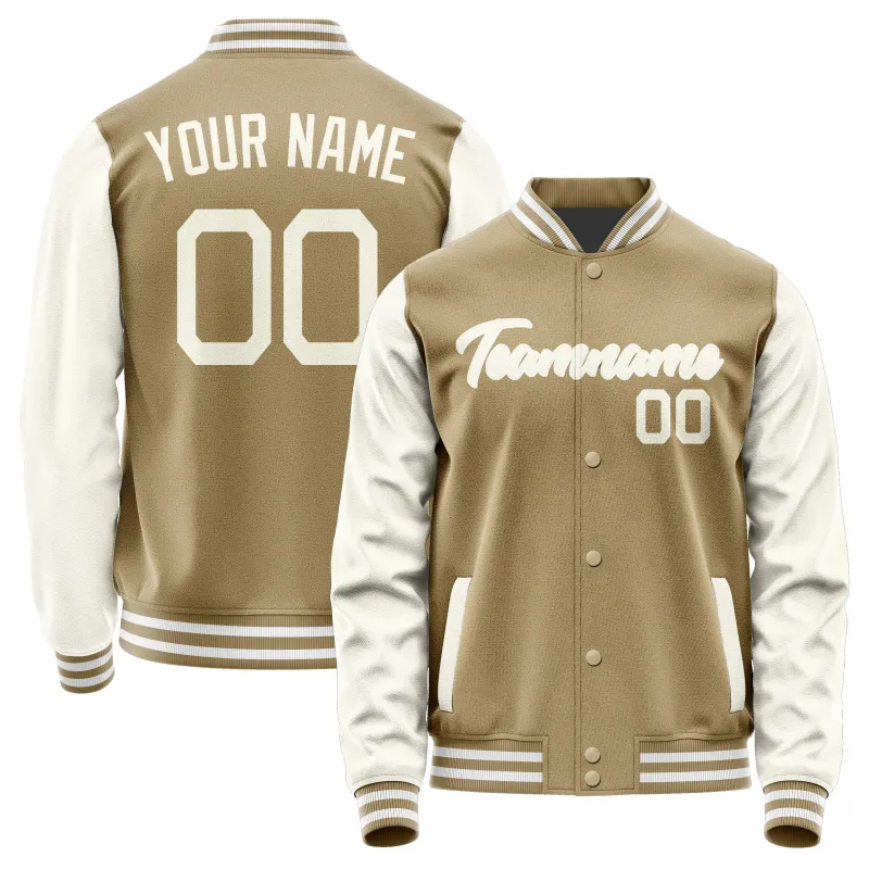 Custom Light Khaki Cream Jacket sold by Tailorly