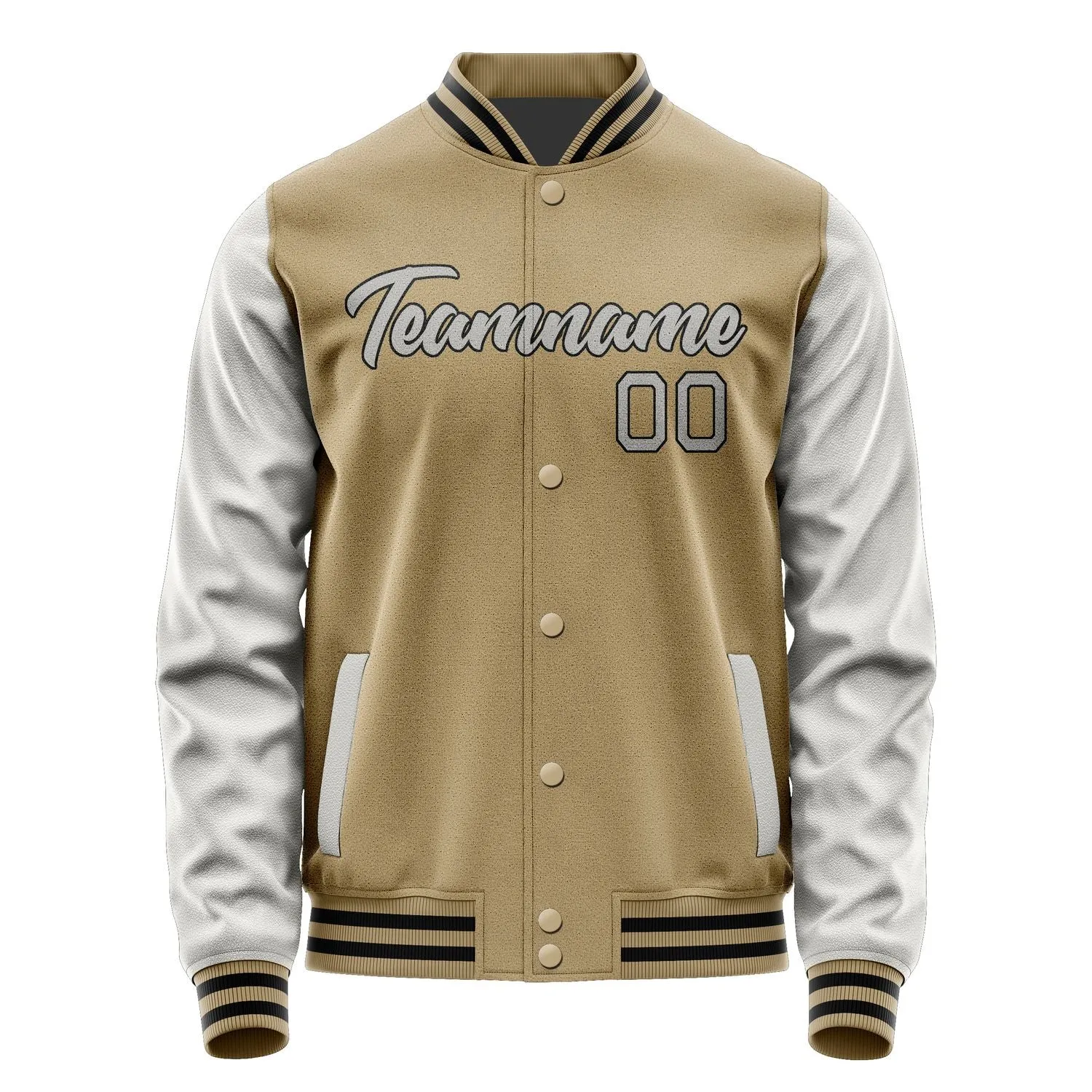 Custom Light Khaki Gray Jacket sold by Tailorly product image thumbnail 2