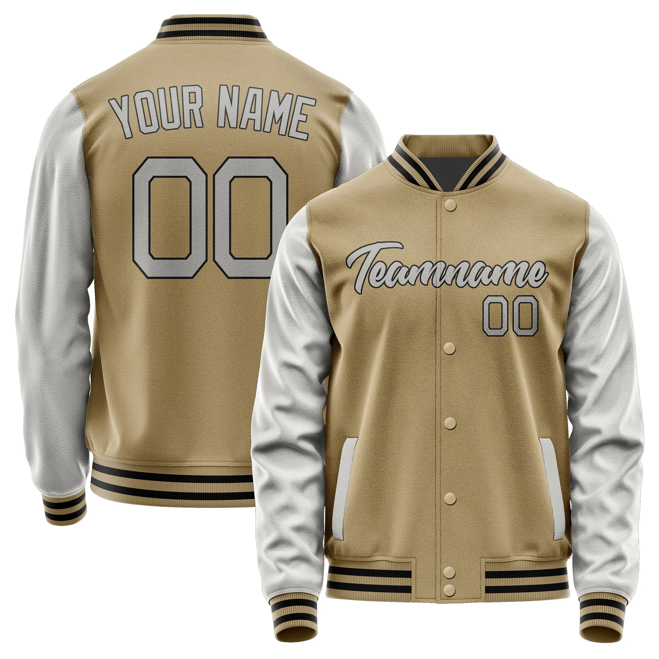 Custom Light Khaki Gray Jacket sold by Tailorly