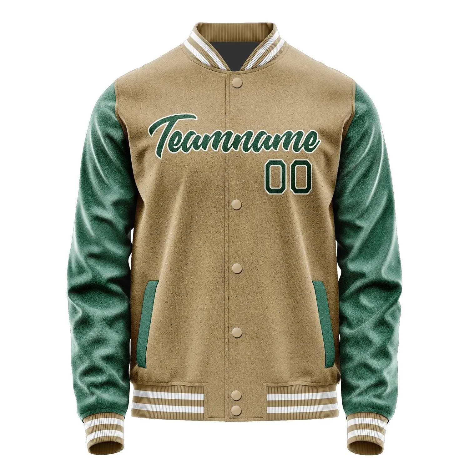 Custom Light Khaki Green Jacket sold by Tailorly product image thumbnail 2