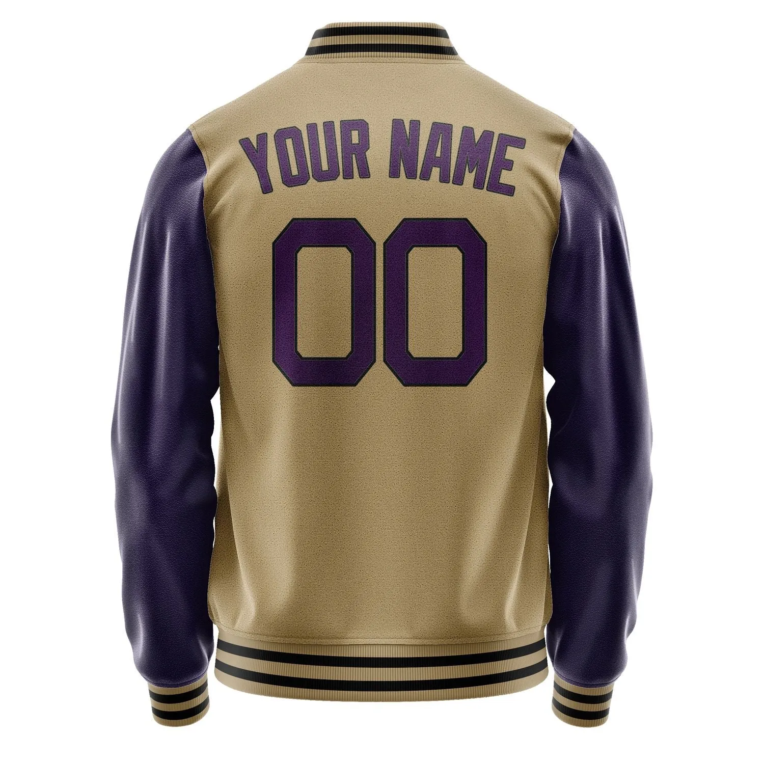 Custom Light Khaki Purple Jacket sold by Tailorly product image thumbnail 4