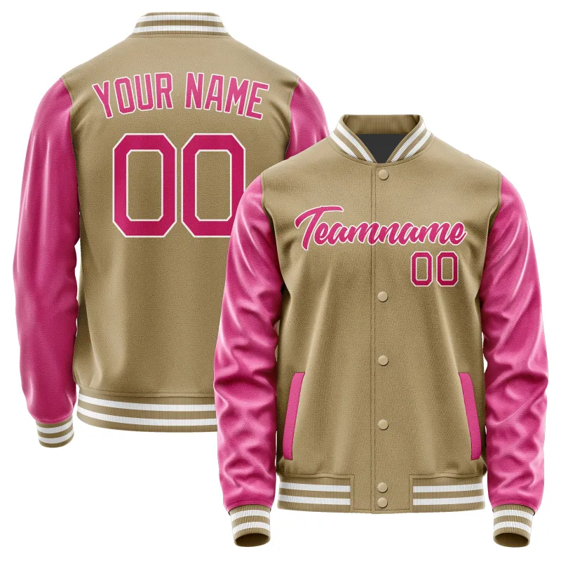 Custom Light Khaki Pink Jacket sold by Tailorly