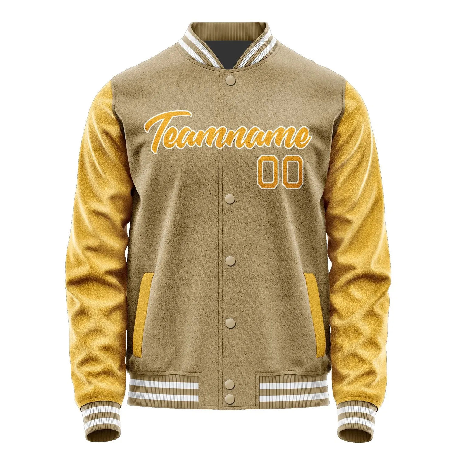 Custom Light Khaki Yellow Jacket sold by Tailorly product image thumbnail 2