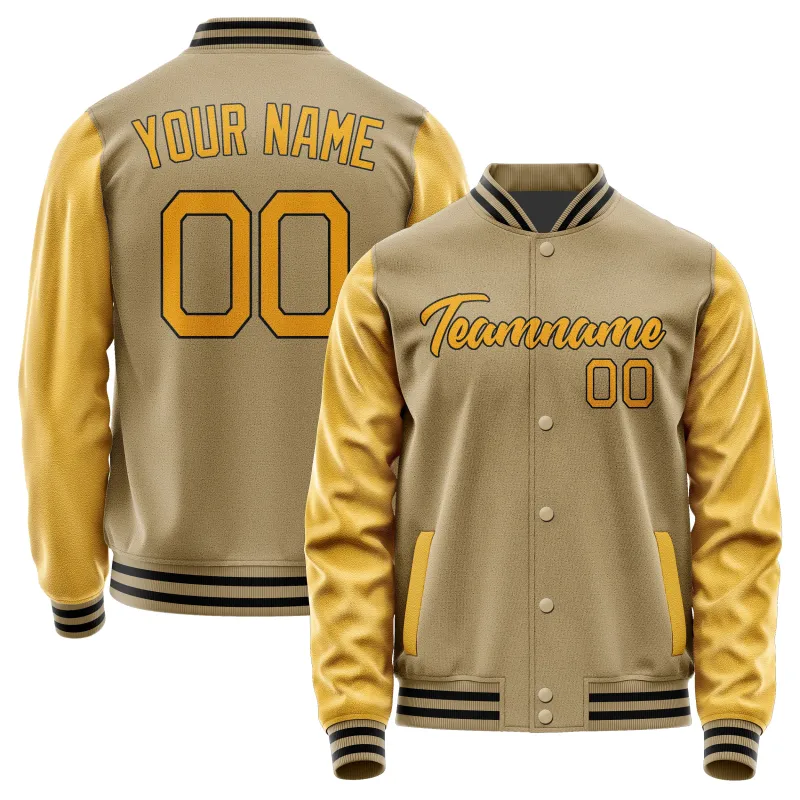 Custom Light Khaki Yellow Jacket sold by Tailorly